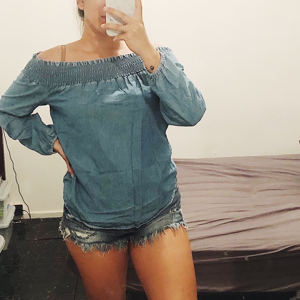 🚫SOLD🚫 Michael kors off the shoulder top - Picture 1 of 3